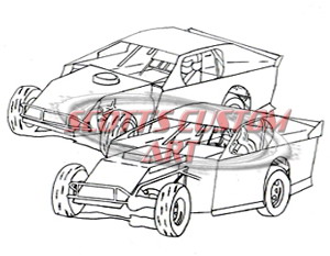 Dirt Track Coloring Book - Online